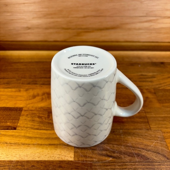 Starbucks Mermaid Logo Coffee Tea Mug 10 Oz Mermaid scales ceramic Cup NEW - Picture 6 of 7